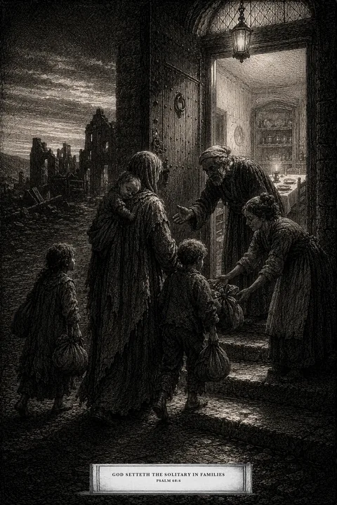 Orphans, Widows, and the Fatherless — chapter plate