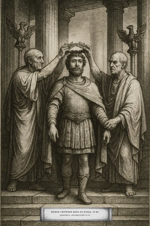 Herod's Appointment & Battle of Actium — chapter plate